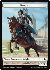 Human // Knight Double-Sided Token [Foundations Tokens] | Event Horizon Hobbies CA