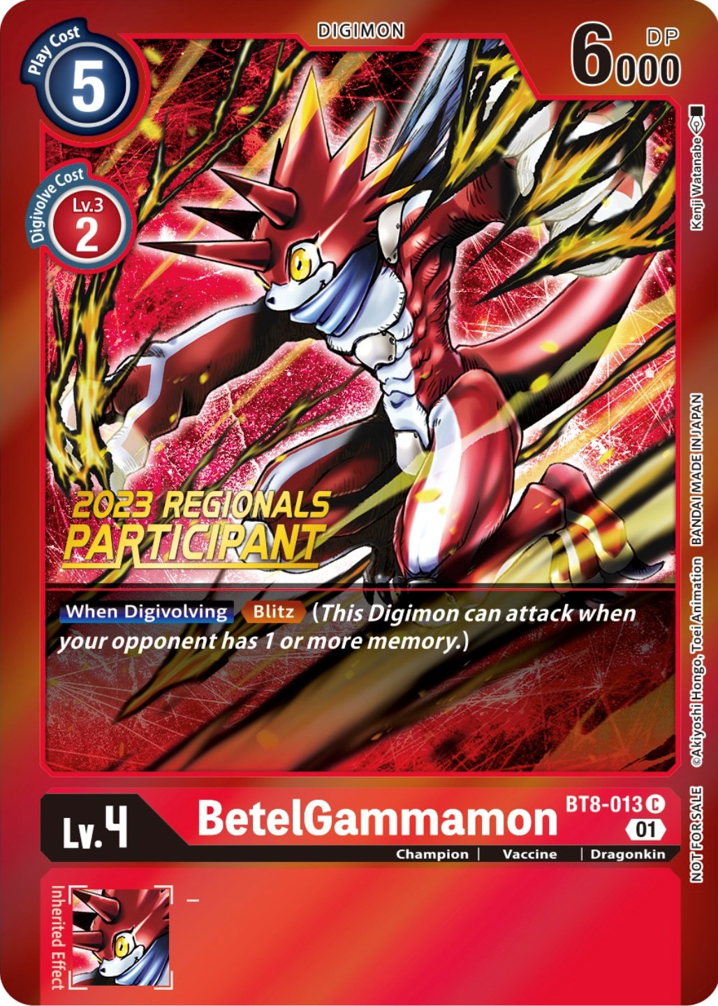 BetelGammamon [BT8-013] (2023 Regionals Participant) [New Awakening Promos] | Event Horizon Hobbies CA