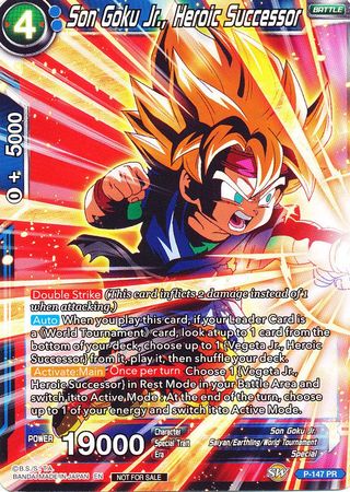 Son Goku Jr., Heroic Successor (Power Booster) (P-147) [Promotion Cards] | Event Horizon Hobbies CA