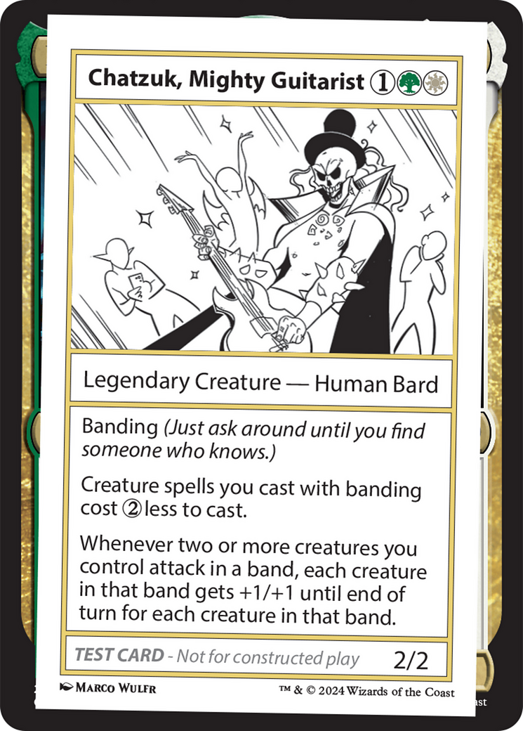 Chatzuk, Mighty Guitarist [Mystery Booster 2 Playtest Cards] | Event Horizon Hobbies CA