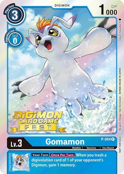 Gomamon [P-004] (Digimon Card Game Fest 2022) [Promotional Cards] | Event Horizon Hobbies CA