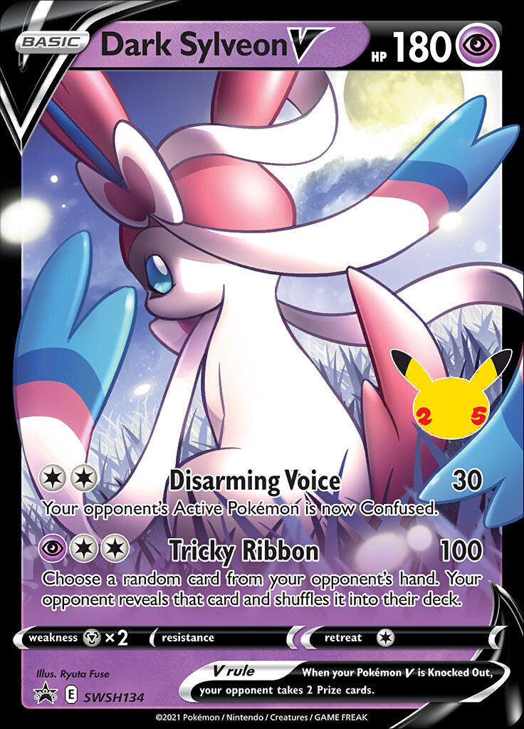 Dark Sylveon V (SWSH134) (Jumbo Card) [Sword & Shield: Black Star Promos] | Event Horizon Hobbies CA