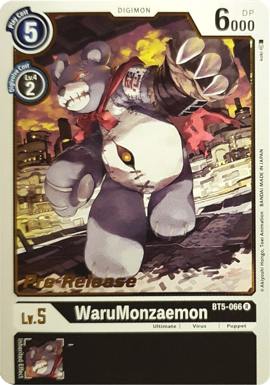 WaruMonzaemon [BT5-066] [Battle of Omni Pre-Release Promos] | Event Horizon Hobbies CA