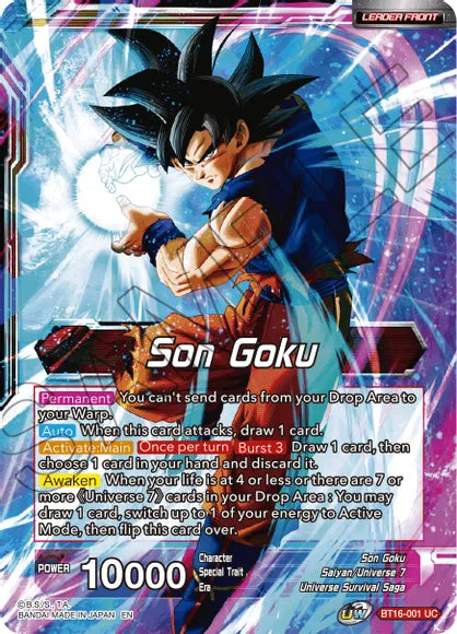 Son Goku // Son Goku, Supreme Warrior (BT16-001) [Realm of the Gods] | Event Horizon Hobbies CA