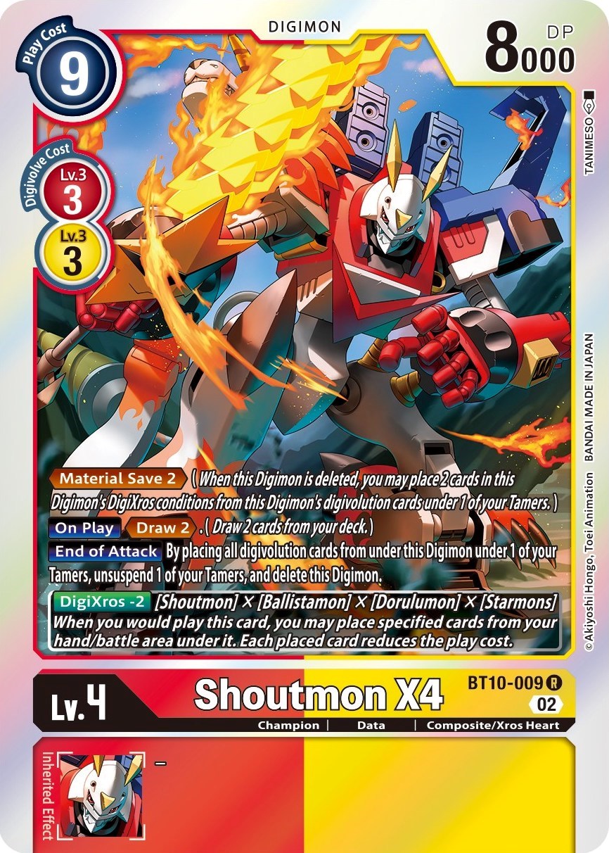 Shoutmon X4 [BT10-009] [Xros Encounter] | Event Horizon Hobbies CA