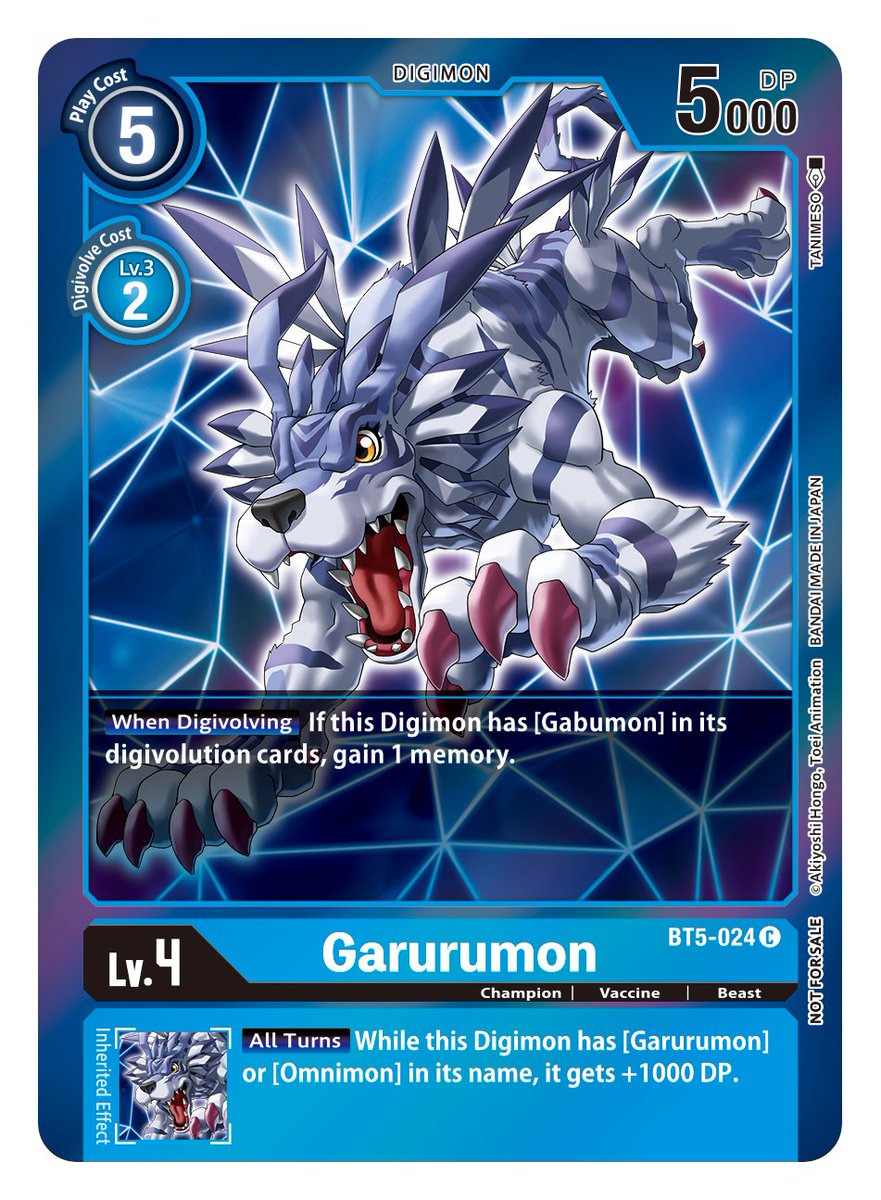 Garurumon [BT5-024] (Event Pack 2) [Battle of Omni] | Event Horizon Hobbies CA