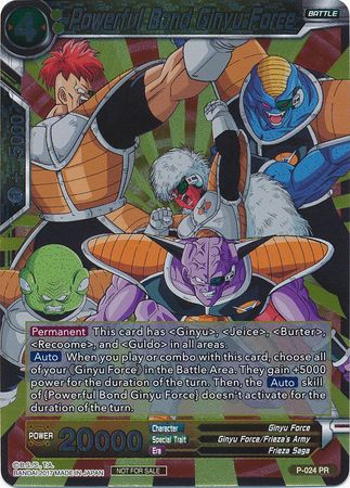 Powerful Bond Ginyu Force (P-024) [Promotion Cards] | Event Horizon Hobbies CA