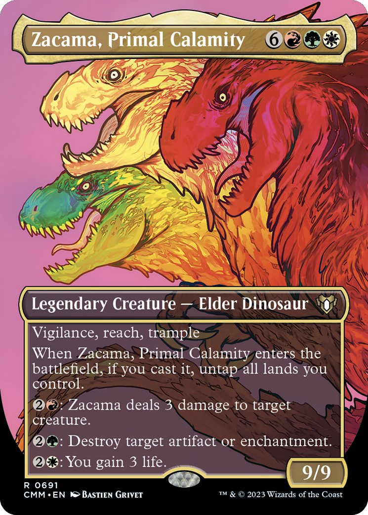 Zacama, Primal Calamity (Borderless Profile) [Commander Masters] | Event Horizon Hobbies CA