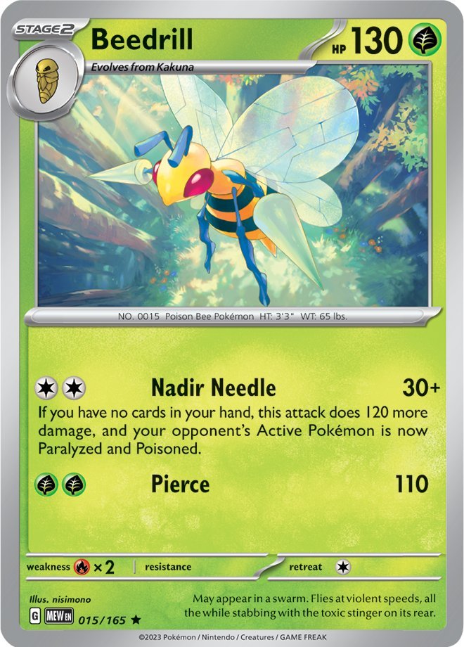 Beedrill (015/165) [Scarlet & Violet: 151] | Event Horizon Hobbies CA