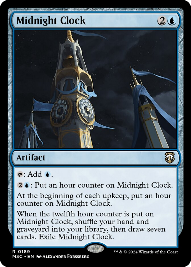 Midnight Clock (Ripple Foil) [Modern Horizons 3 Commander] | Event Horizon Hobbies CA