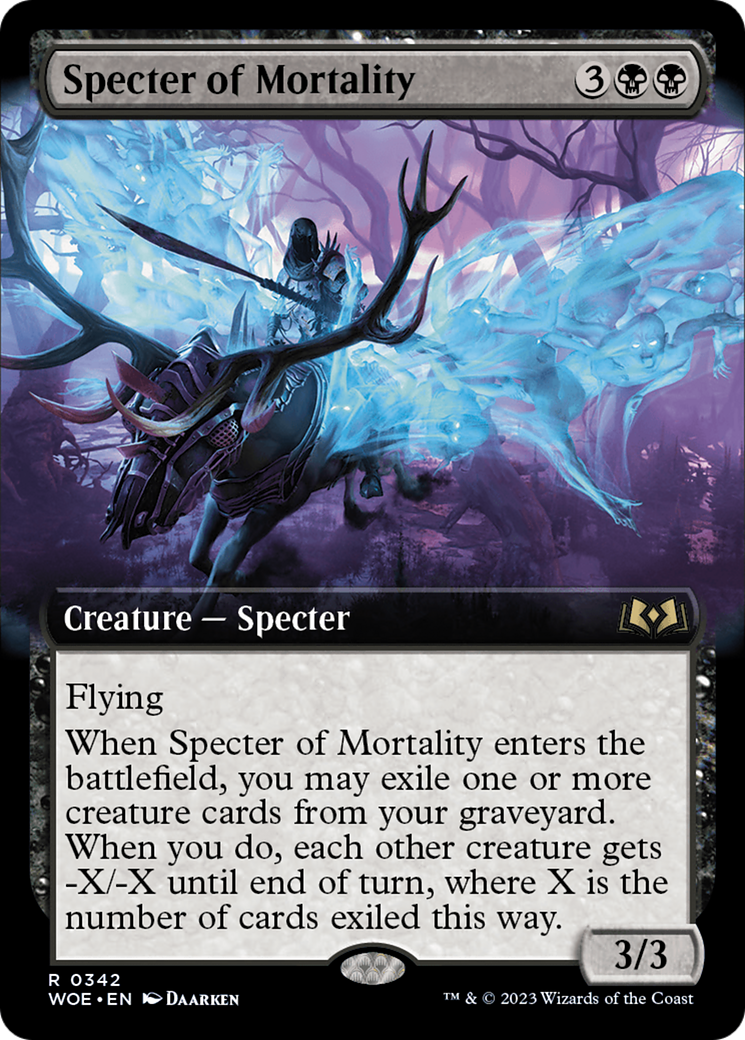 Specter of Mortality (Extended Art) [Wilds of Eldraine] | Event Horizon Hobbies CA