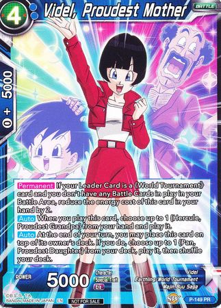 Videl, Proudest Mother (Power Booster: World Martial Arts Tournament) (P-149) [Promotion Cards] | Event Horizon Hobbies CA