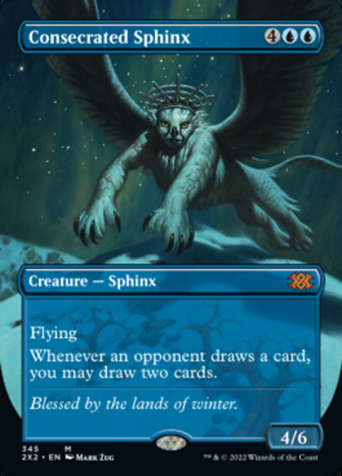 Consecrated Sphinx (Borderless Alternate Art) [Double Masters 2022] | Event Horizon Hobbies CA