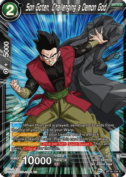 Son Goten, Challenging a Demon God (BT16-104) [Realm of the Gods] | Event Horizon Hobbies CA