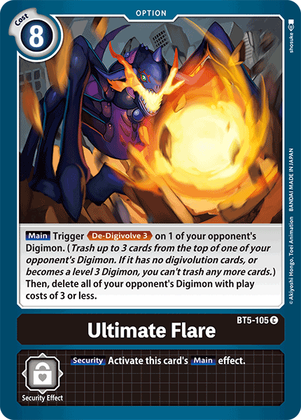 Ultimate Flare [BT5-105] [Battle of Omni] | Event Horizon Hobbies CA