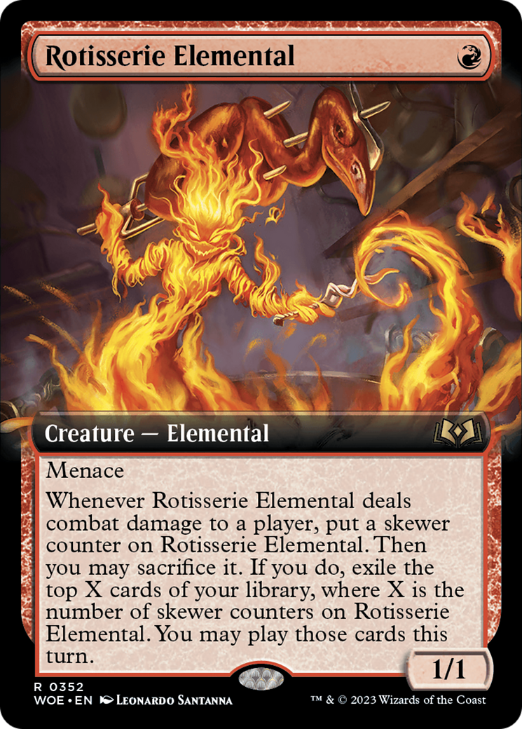 Rotisserie Elemental (Extended Art) [Wilds of Eldraine] | Event Horizon Hobbies CA