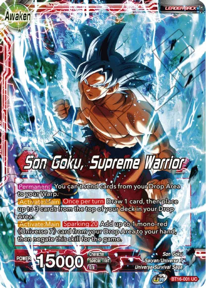 Son Goku // Son Goku, Supreme Warrior (BT16-001) [Realm of the Gods] | Event Horizon Hobbies CA