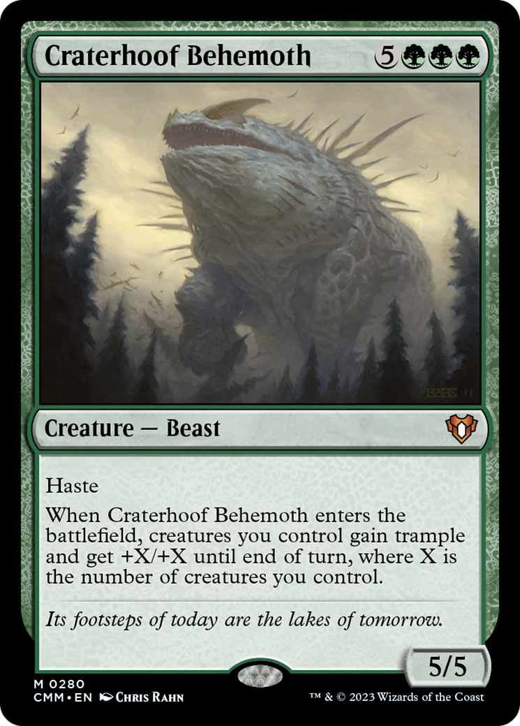 Craterhoof Behemoth [Commander Masters] | Event Horizon Hobbies CA