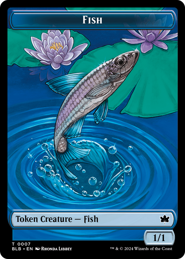 Fish // Tender Wildguide Double-Sided Token [Bloomburrow Tokens] | Event Horizon Hobbies CA