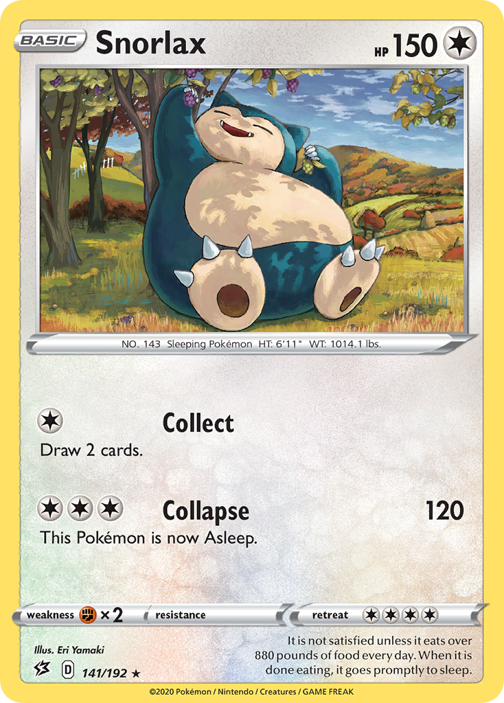 Snorlax (141/192) [Sword & Shield: Rebel Clash] | Event Horizon Hobbies CA