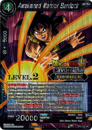 Awakened Warrior Bardock (Level 2) (BT3-110) [Judge Promotion Cards] | Event Horizon Hobbies CA