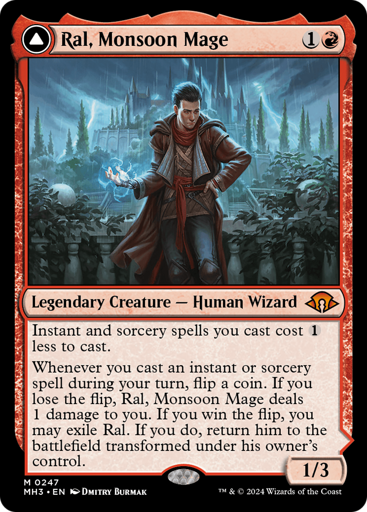 Ral, Monsoon Mage // Ral, Leyline Prodigy [Modern Horizons 3] | Event Horizon Hobbies CA