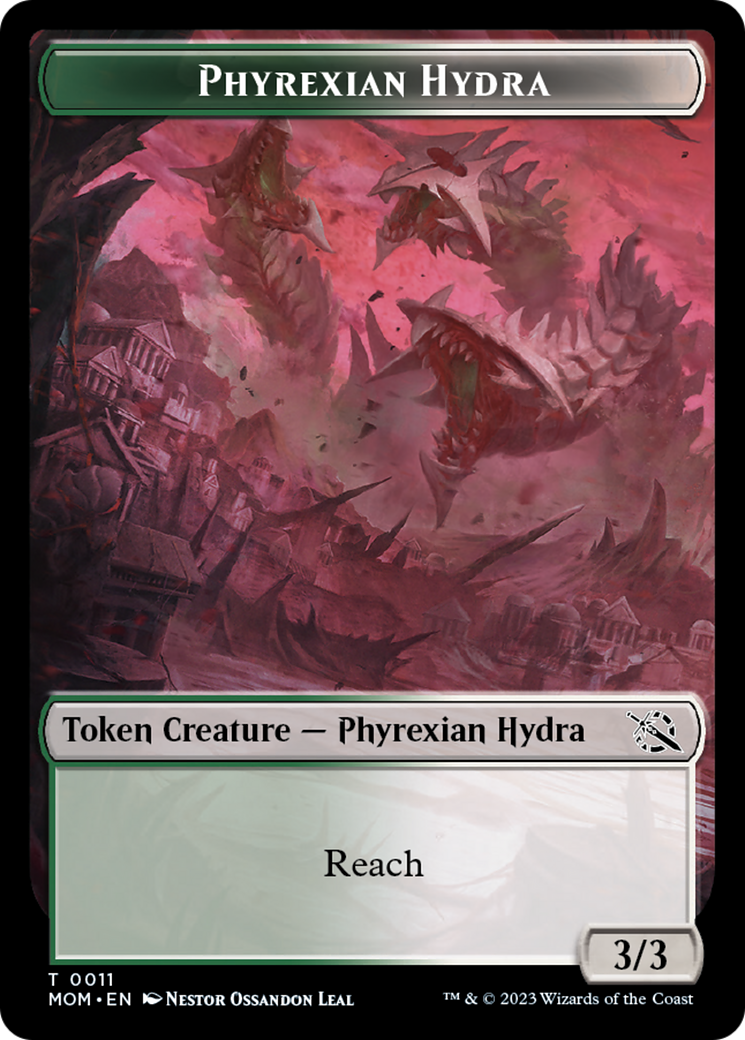 Warrior // Phyrexian Hydra (11) Double-Sided Token [March of the Machine Tokens] | Event Horizon Hobbies CA