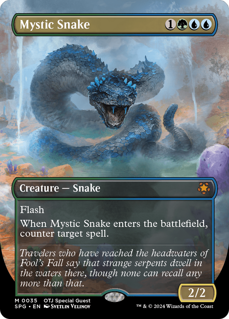 Mystic Snake (Borderless) [Outlaws of Thunder Junction Special Guests] | Event Horizon Hobbies CA