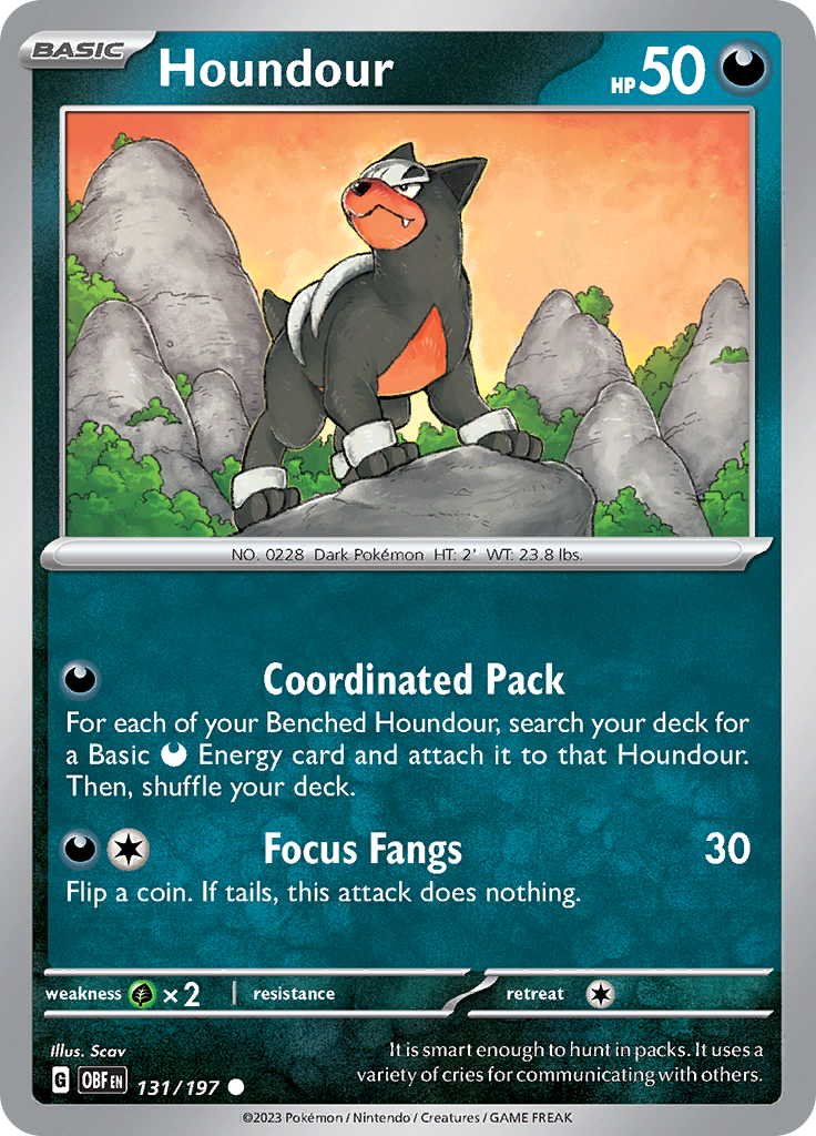 Houndour (131/197) [Scarlet & Violet: Obsidian Flames] | Event Horizon Hobbies CA