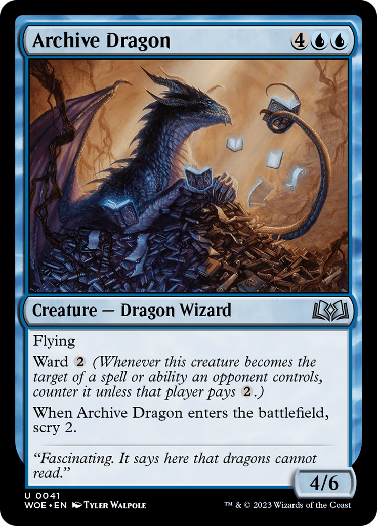 Archive Dragon [Wilds of Eldraine] | Event Horizon Hobbies CA