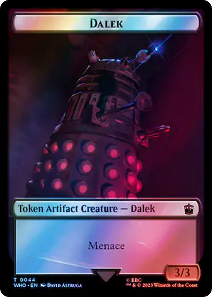 Dalek // Treasure (0063) Double-Sided Token (Surge Foil) [Doctor Who Tokens] | Event Horizon Hobbies CA