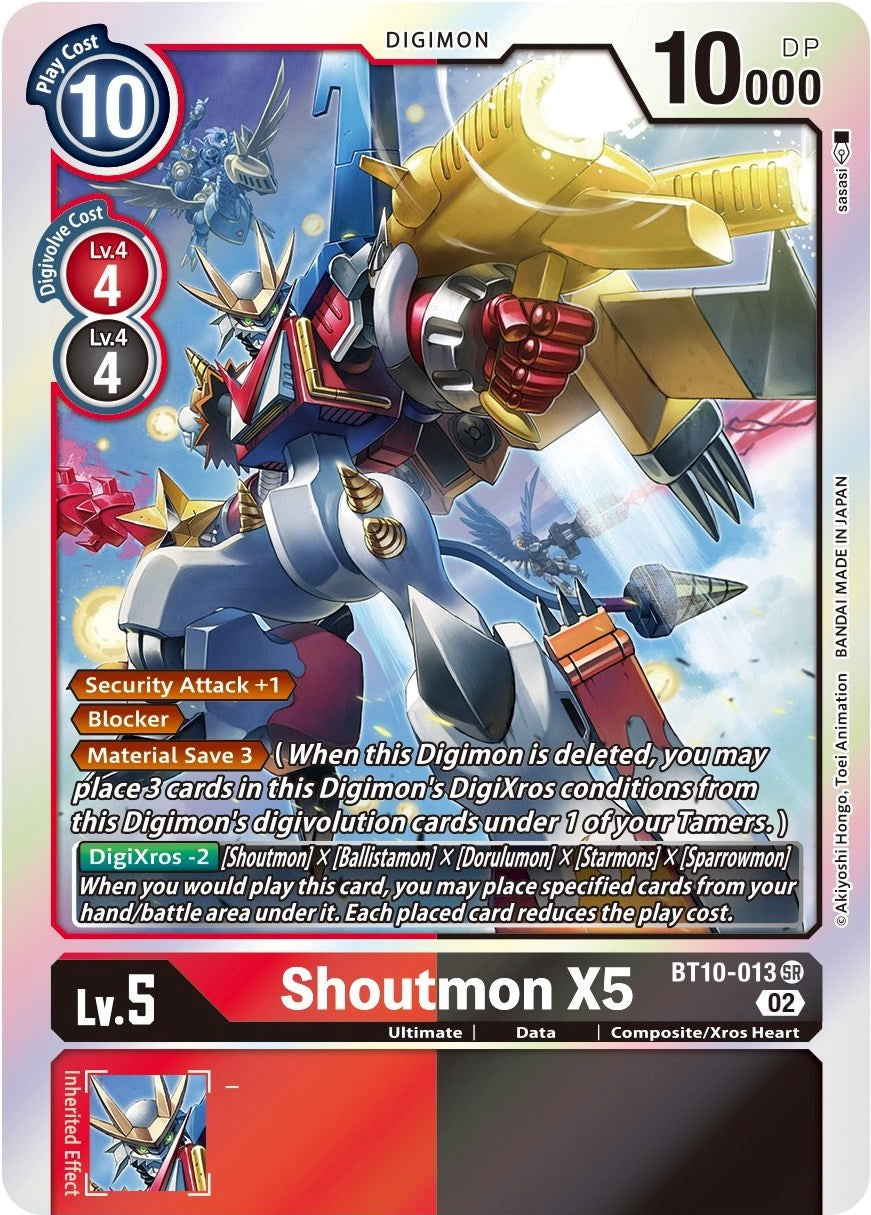 Shoutmon X5 [BT10-013] [Xros Encounter] | Event Horizon Hobbies CA