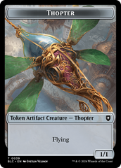 Goblin // Thopter Double-Sided Token [Bloomburrow Commander Tokens] | Event Horizon Hobbies CA