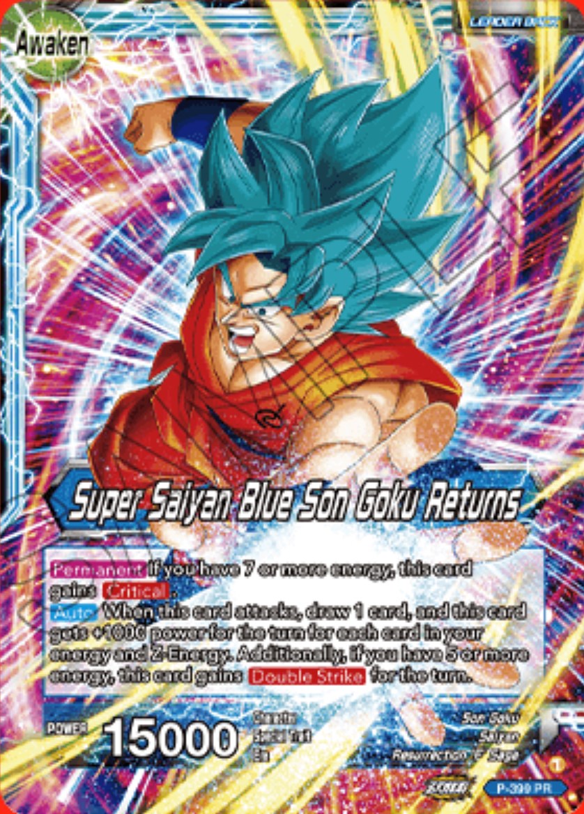 Son Goku // Super Saiyan Blue Son Goku Returns (P-399) [Promotion Cards] | Event Horizon Hobbies CA