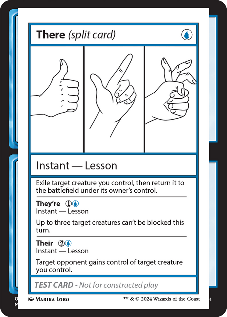 There (Split Card) [Mystery Booster 2 Playtest Cards] | Event Horizon Hobbies CA