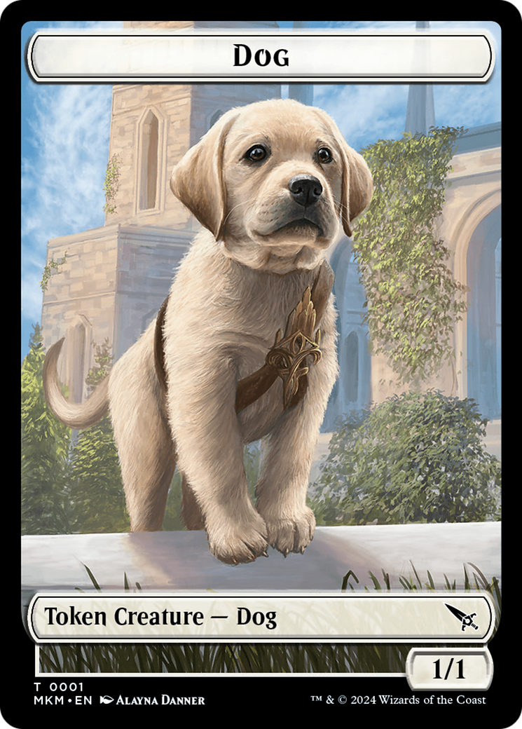 Dog Token [Murders at Karlov Manor Tokens] | Event Horizon Hobbies CA