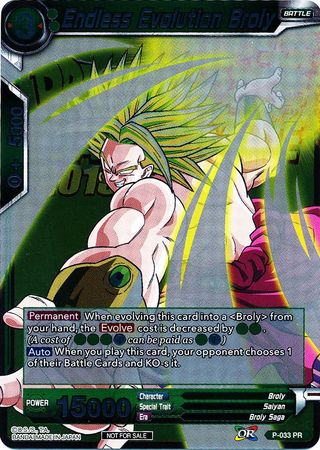 Endless Evolution Broly (Metallic Foil) (Event Pack 2018) (P-033) [Promotion Cards] | Event Horizon Hobbies CA