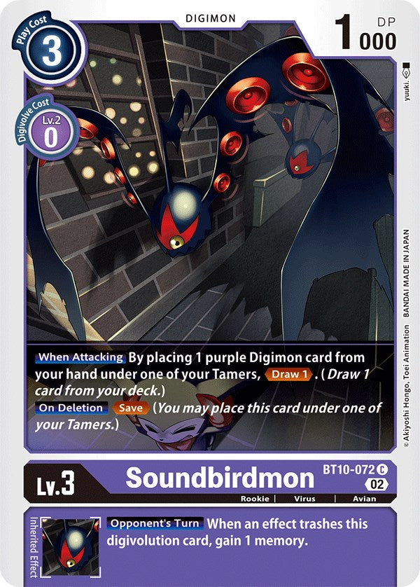 Soundbirdmon [BT10-072] [Xros Encounter] | Event Horizon Hobbies CA