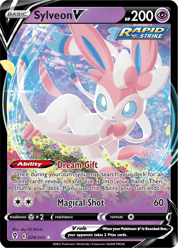 Sylveon V (074/203) [Sword & Shield: Evolving Skies] | Event Horizon Hobbies CA