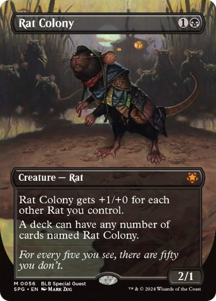 Rat Colony (Borderless) [Bloomburrow Special Guests] | Event Horizon Hobbies CA