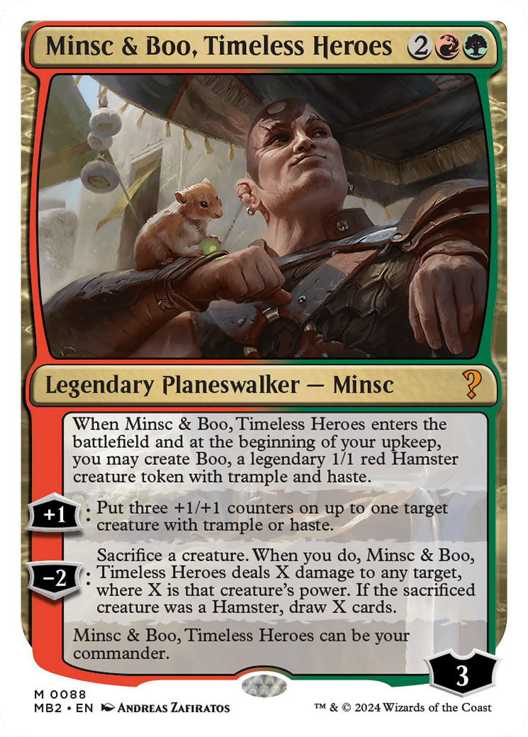 Minsc & Boo, Timeless Heroes (White Border) [Mystery Booster 2] | Event Horizon Hobbies CA