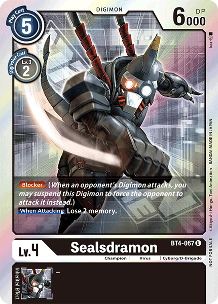 Sealsdramon [BT4-067] (Event Pack) [Great Legend Promos] | Event Horizon Hobbies CA