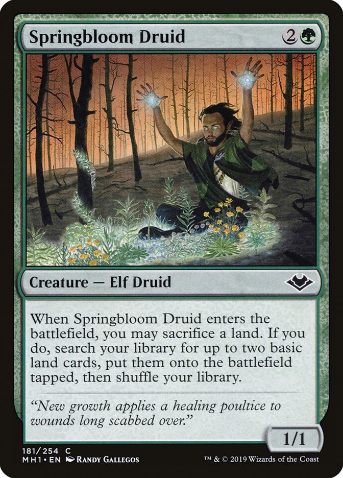 Springbloom Druid [Modern Horizons] | Event Horizon Hobbies CA