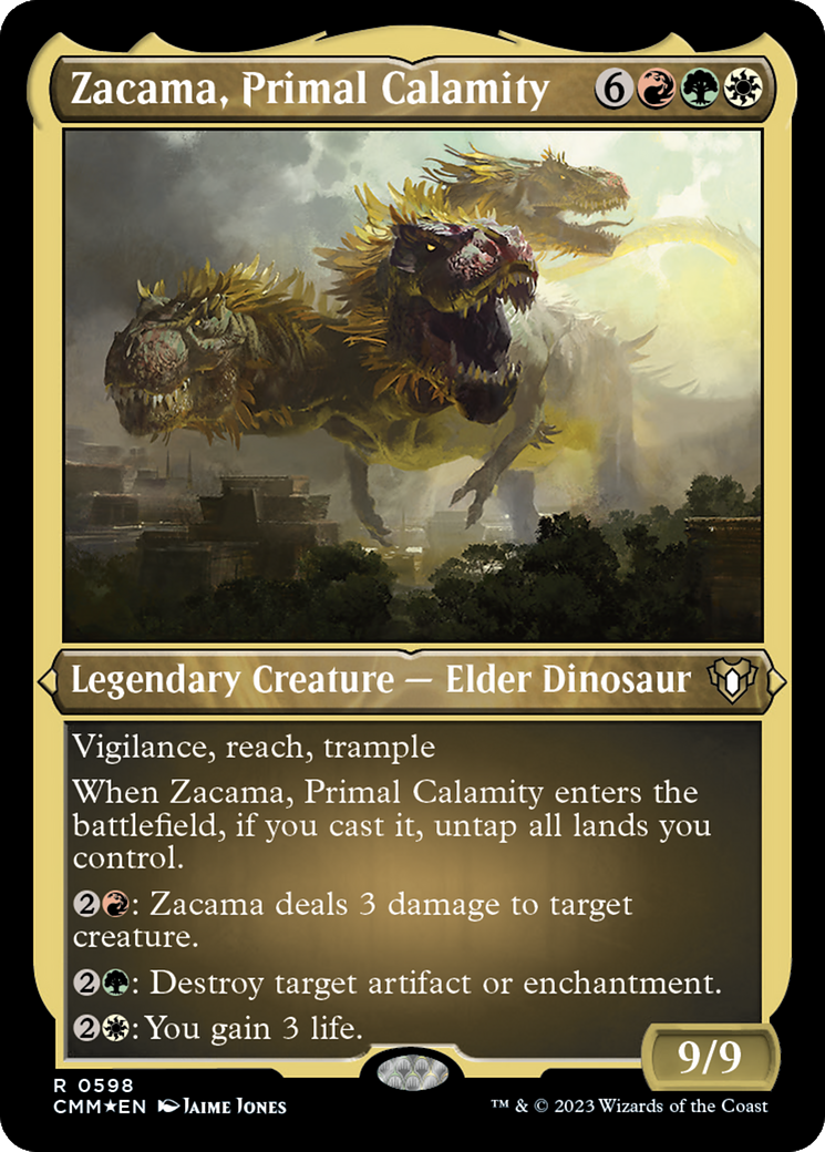 Zacama, Primal Calamity (Foil Etched) [Commander Masters] | Event Horizon Hobbies CA