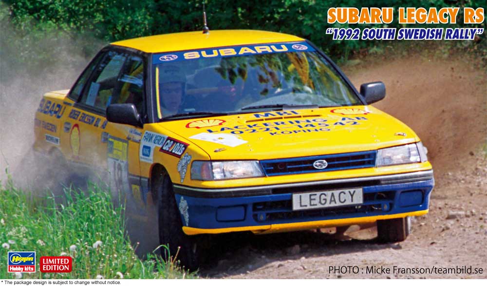 Model Kit - Hasegawa - Subaru Legacy RS "1992 South Swedish Rally" | Event Horizon Hobbies CA