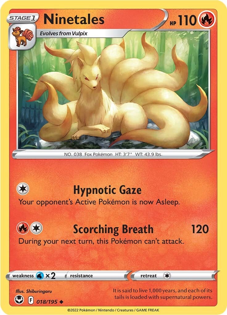 Ninetales (018/195) [Sword & Shield: Silver Tempest]