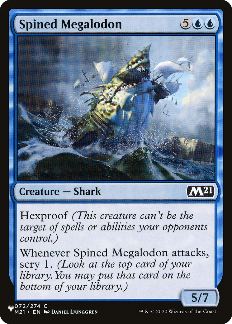 Spined Megalodon [The List Reprints] | Event Horizon Hobbies CA