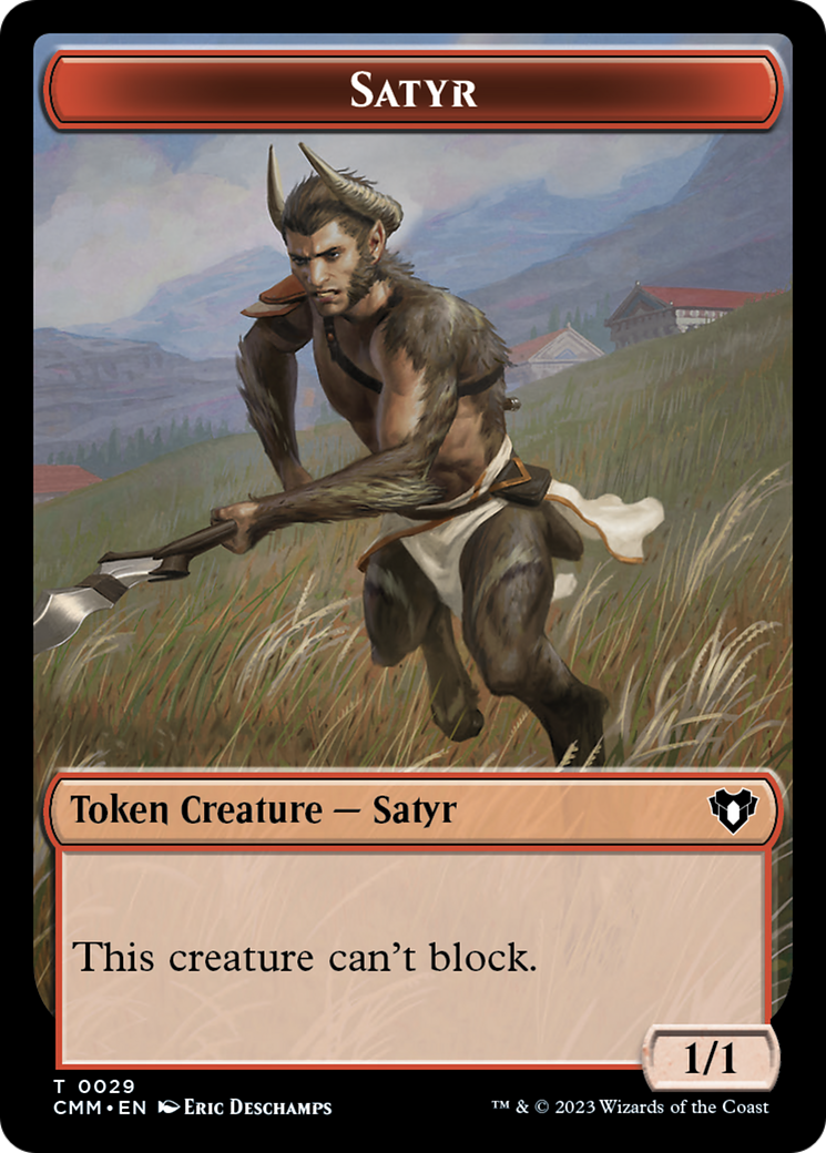 Satyr Token [Commander Masters Tokens] | Event Horizon Hobbies CA