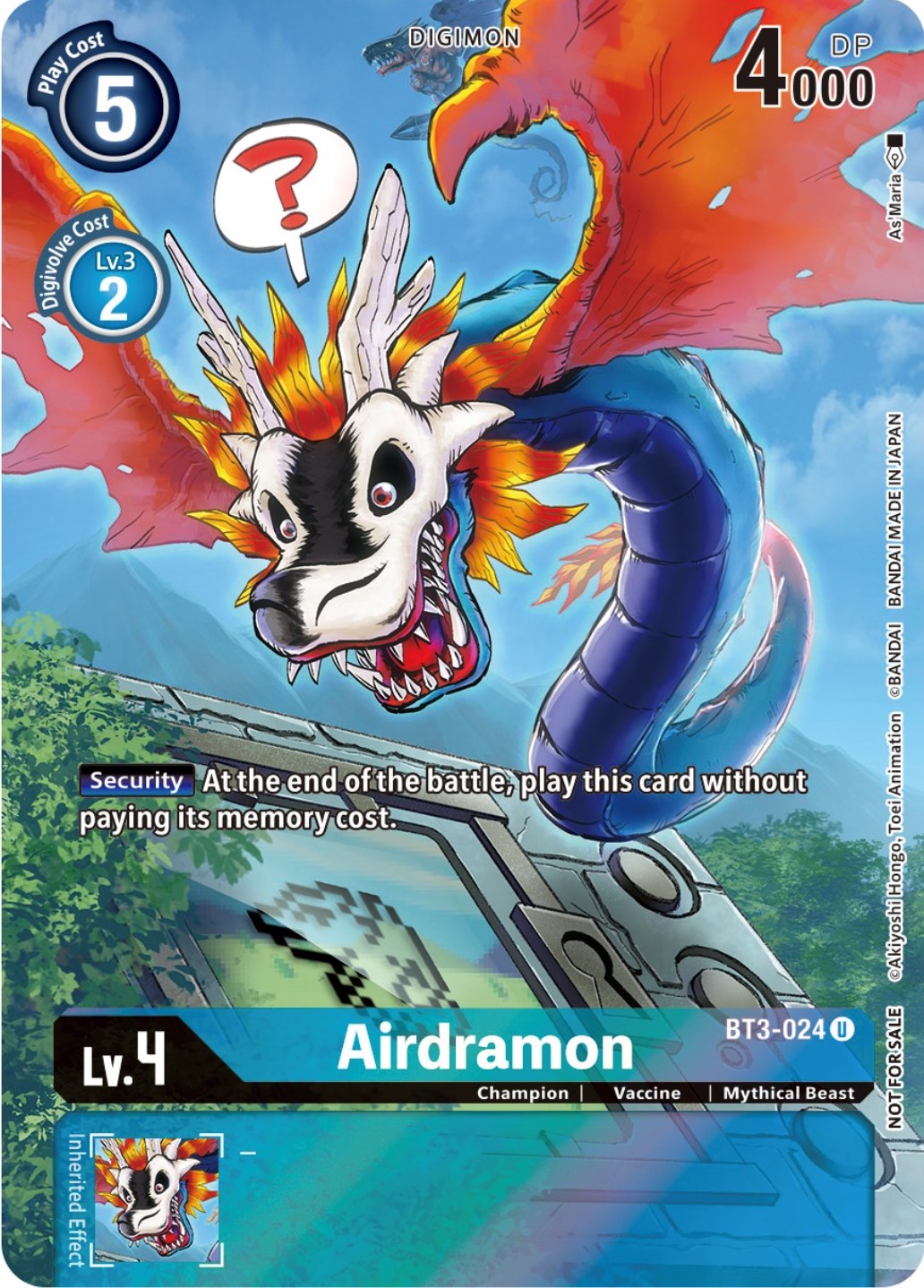 Airdramon [BT3-024] (25th Special Memorial Pack) [Release Special Booster Promos] | Event Horizon Hobbies CA