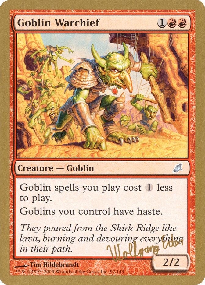 Goblin Warchief (Wolfgang Eder) [World Championship Decks 2003] | Event Horizon Hobbies CA